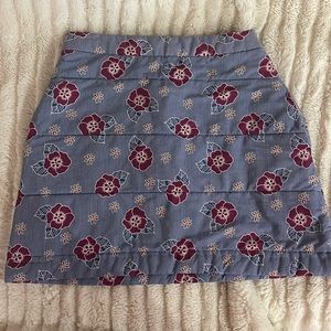 Anthropologie Carleen Quilted Flower Skirt